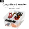 Compartiment 2 x 3L pour boîte de rangement SmartStore Classic Orthex L. 29 cm x P. 38 cm transparent