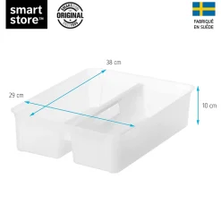 Compartiment 2 x 3L pour boîte de rangement SmartStore Classic Orthex L. 29 cm x P. 38 cm transparent