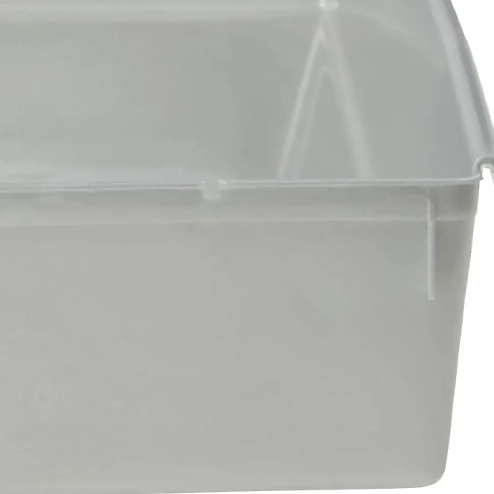 Compartiments modulables gris pour tiroir - 15 x 30 x 5 cm