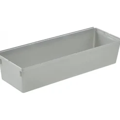 Compartiments modulables gris pour tiroir - 8 x 23 x 5 cm