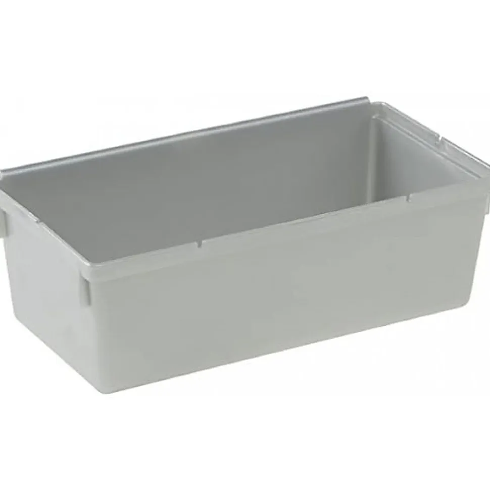 Compartiments modulables gris pour tiroir - 8 x 15 x 5 cm