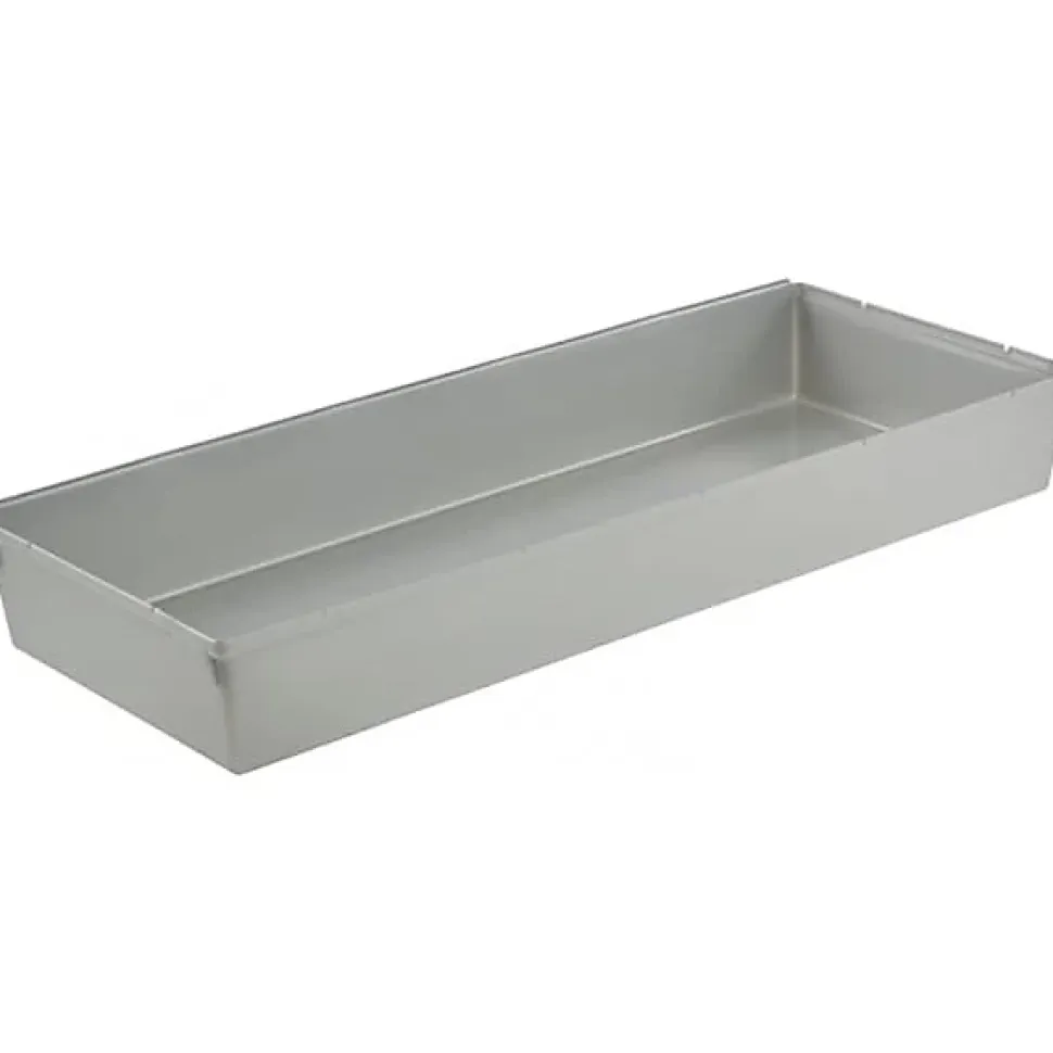 Compartiments modulables gris pour tiroir - 15 x 38 x 5 cm