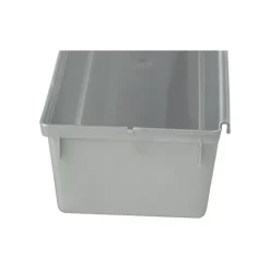 Compartiments modulables gris pour tiroir - 8 x 30 x 5 cm