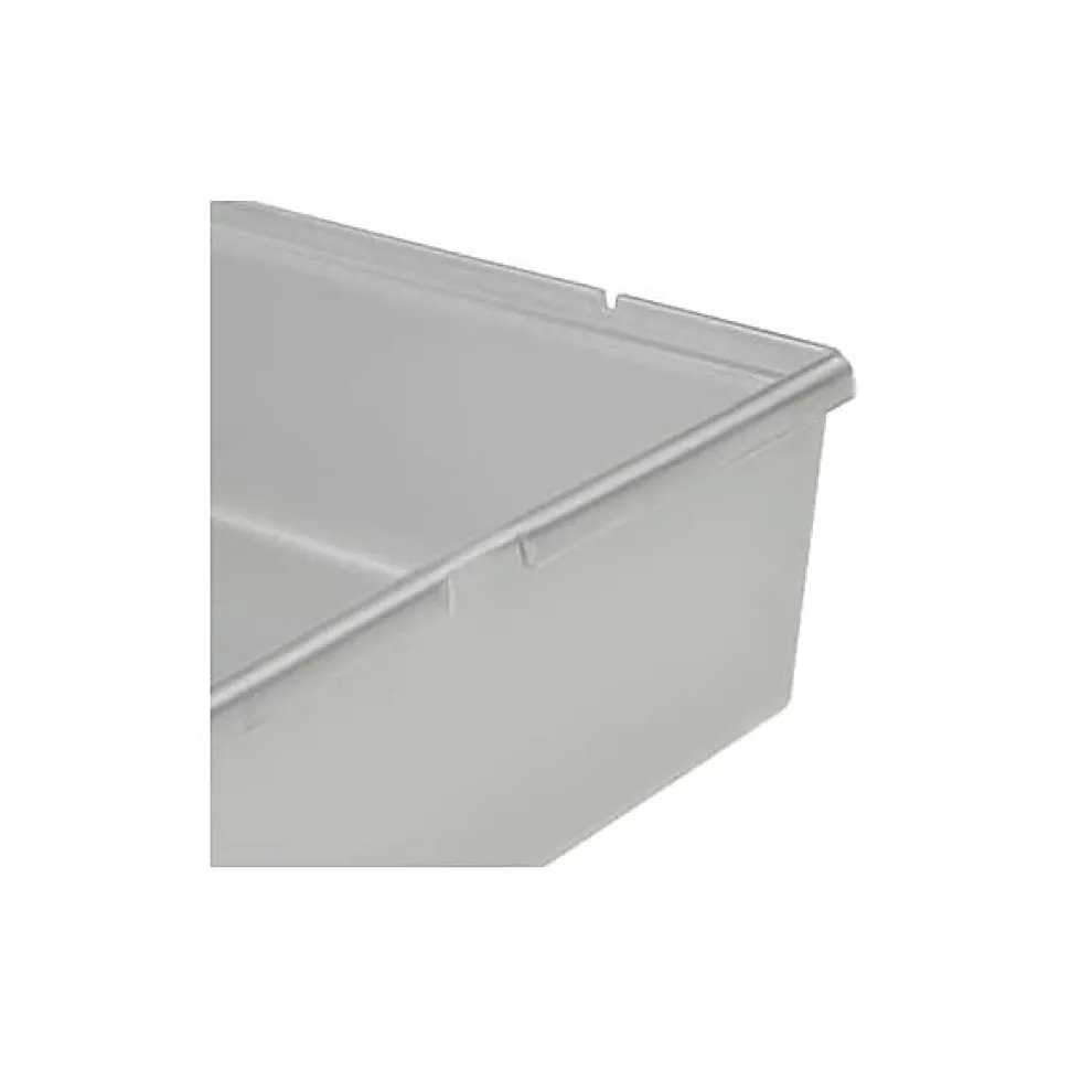 Compartiments modulables gris pour tiroir - 15 x 23 x 5 cm