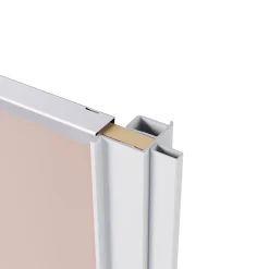 Compensateur de plinthe pour porte de placard coulissante à coller L.270 cm blanc, GoodHome Arius