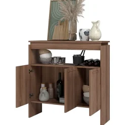Comptoir BAR FLOAT Beaux Meubles Pas Chers Châtaignier 90x29.5x90 cm