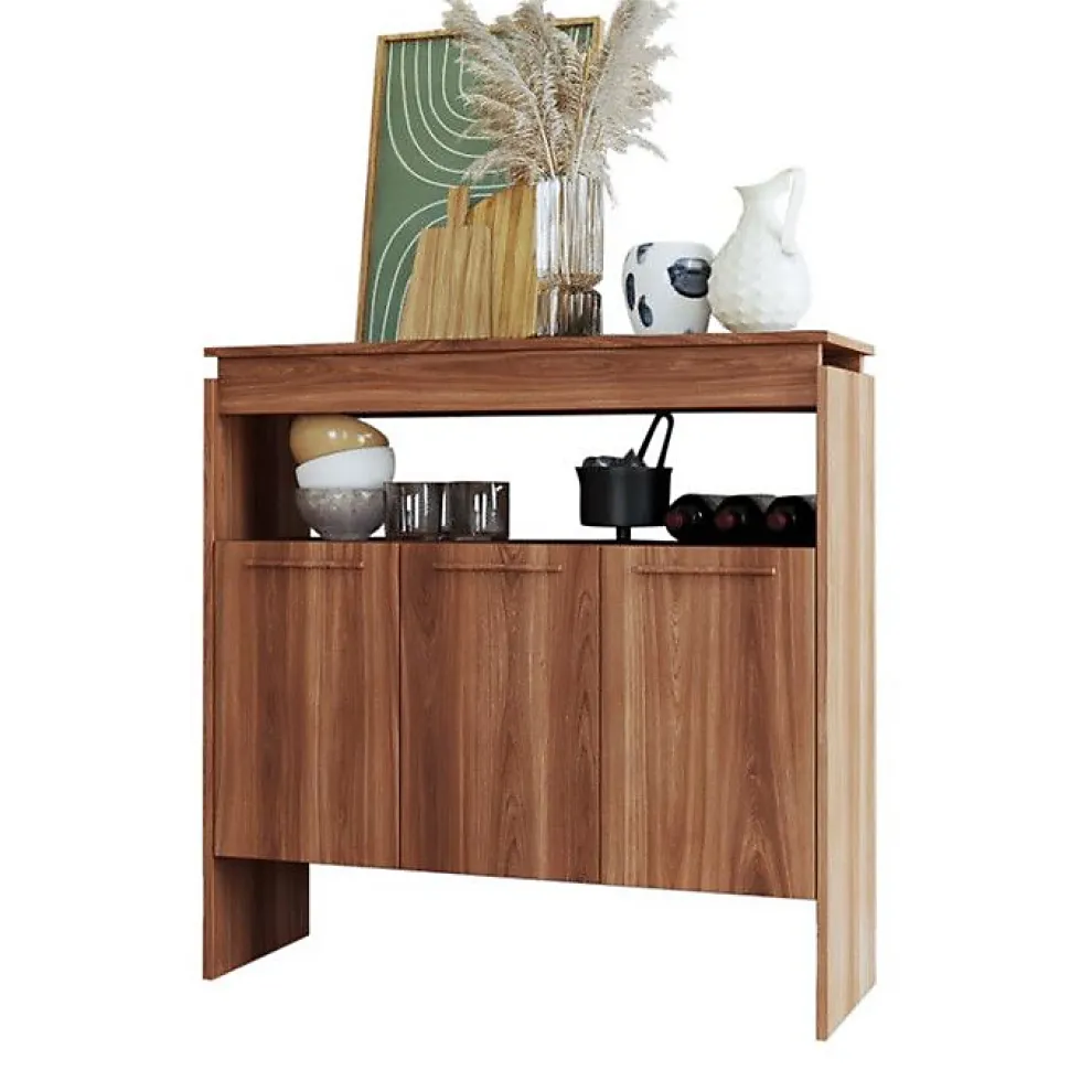 Comptoir BAR FLOAT Beaux Meubles Pas Chers Châtaignier 90x29.5x90 cm