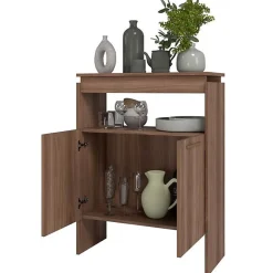 Comptoir BAR Float Beaux Meubles Pas Chers imitation châtaignier 67.5x29.5x90 cm