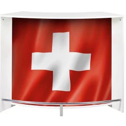 Comptoir bar SIMMOB blanc 1345x553x1048 cm 2 portes serrure