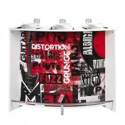 Comptoir bar SIMMOB Rock 451 blanc 134,5 cm bois mélaminé