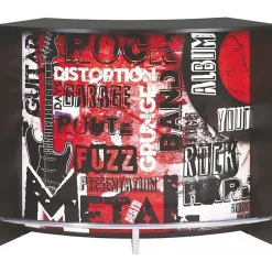 Comptoir d'accueil Beaux Meubles Pas Chers Rock 451 Noir 134x55x104