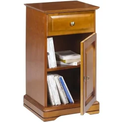 Confiturier Merisier Louis Philippe 1 Porte 1 Tiroir Marron
