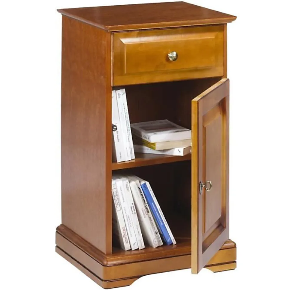 Confiturier Merisier Louis Philippe 1 Porte 1 Tiroir Marron
