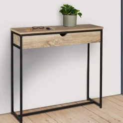 Console 1 tiroir DETROIT design industriel