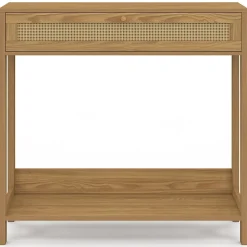 Console 1 tiroir HANAE effet naturel cannage