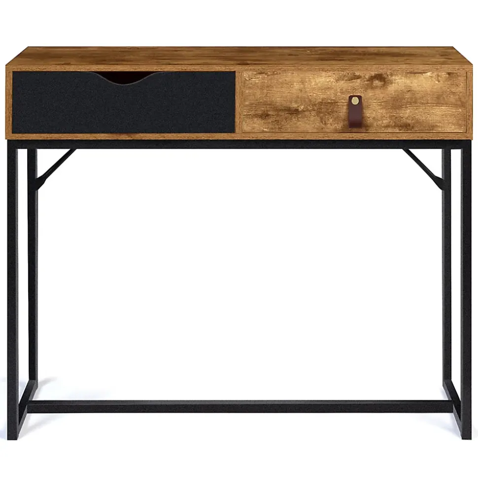 Console 2 tiroirs CHICAGO design industriel