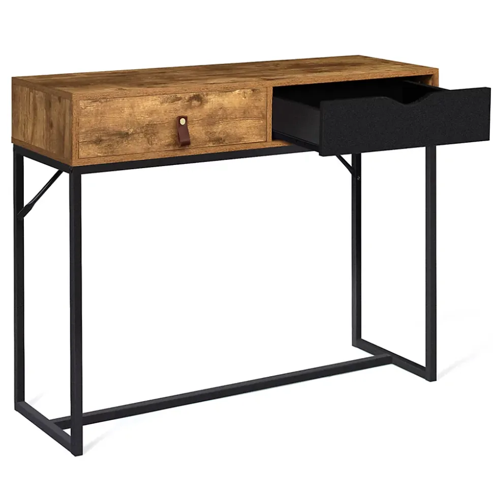 Console 2 tiroirs CHICAGO design industriel