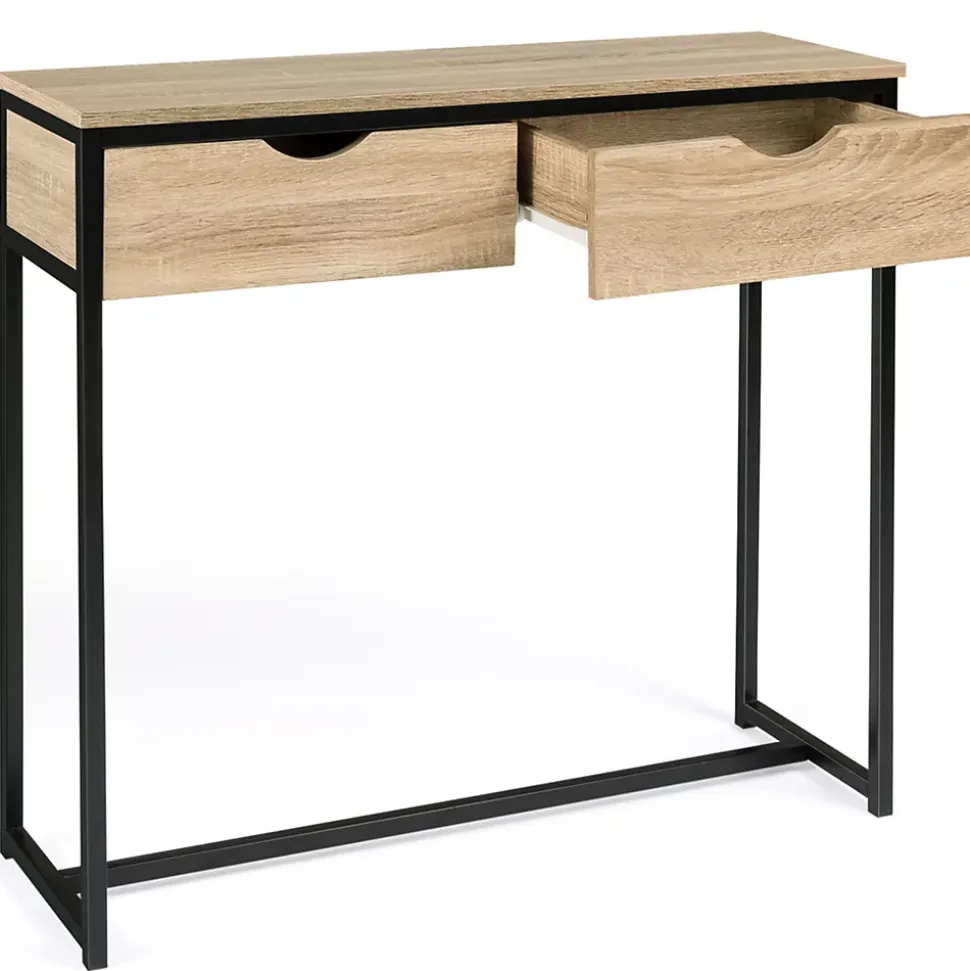 Console 2 tiroirs DETROIT design industriel