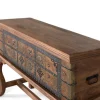 Console antique en bois de manguier