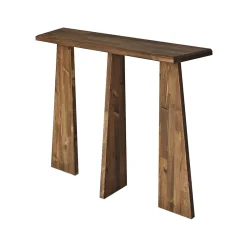 Console Arcturus, Table polyvalente, Armoire de rangement, Bureau du couloir, 100x28h83 cm, Noyer