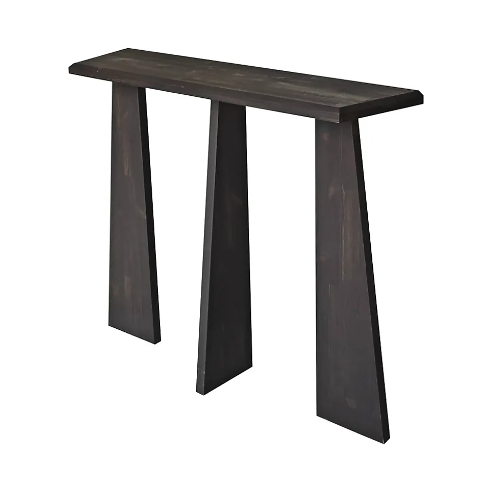 Console Arcturus, Table polyvalente, Armoire de rangement, Bureau du couloir, 100x28h83 cm, Anthracite
