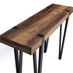 Console AUSTRIA bois pied épingle