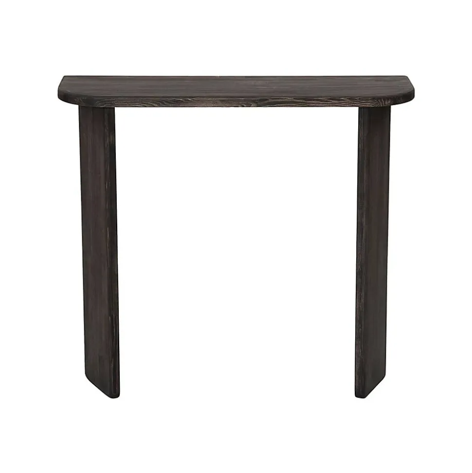 Console Benigna, Table polyvalente, Armoire de rangement, Bureau du couloir, 100x30 h90 cm, Anthracite