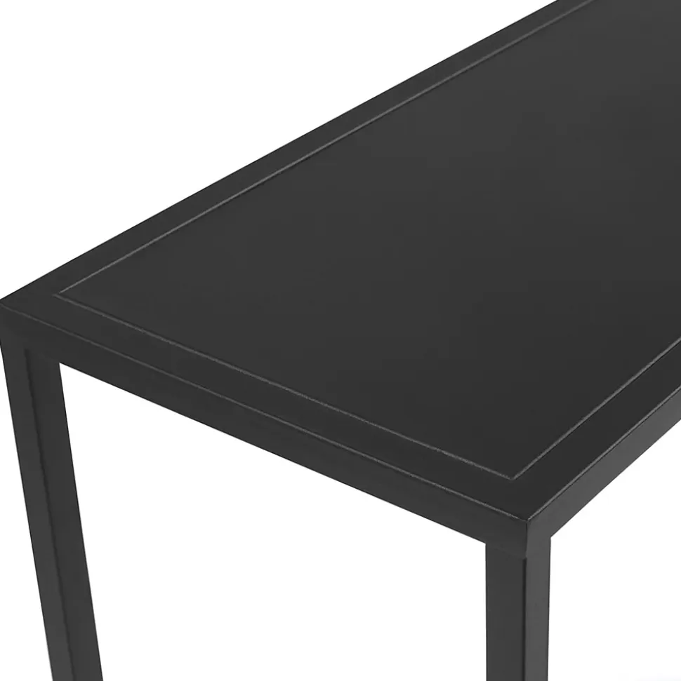 Console DAVIS en métal noir mat design industriel