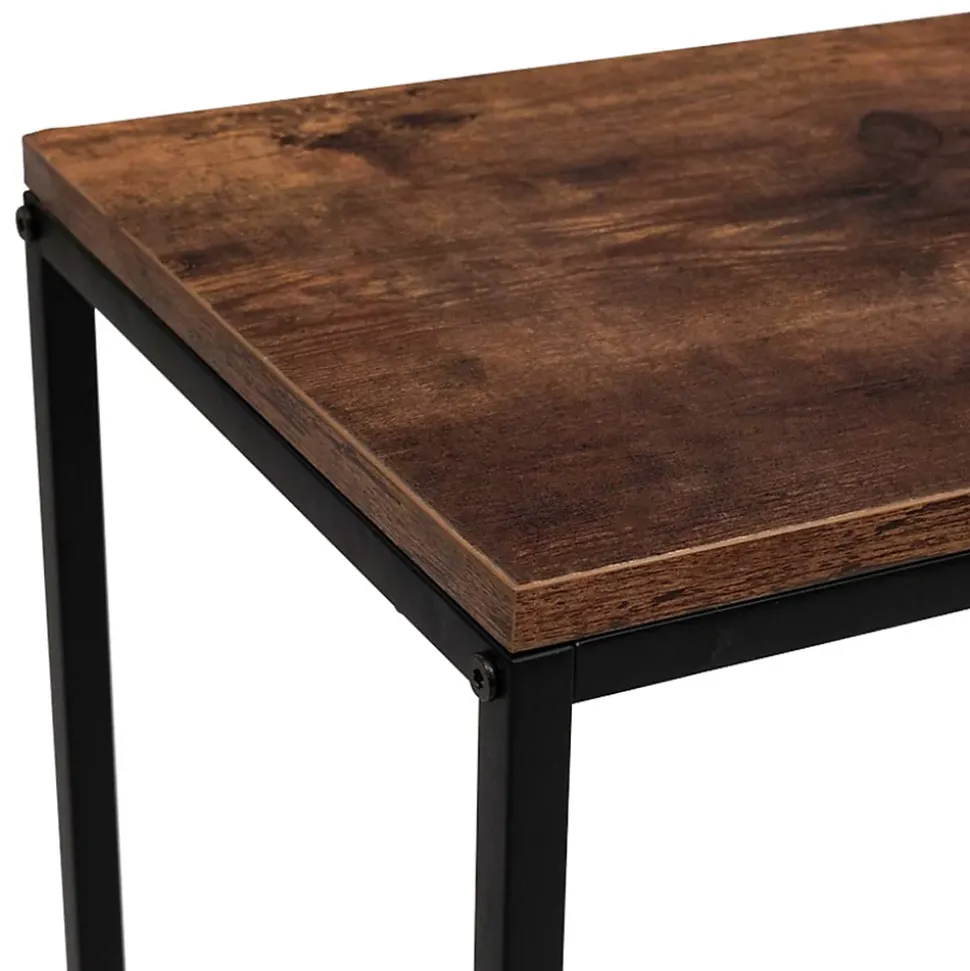 Console DAYTON plateau effet vieilli design industriel