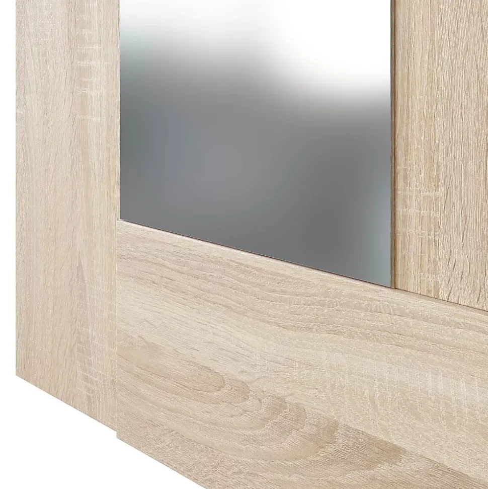 Console d'entrée avec miroir Oxys - L92 cm