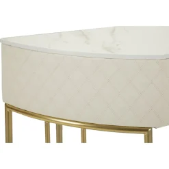 Console effet matelassé Sharon 100x40x75 cm