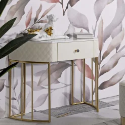 Console effet matelassé Sharon 100x40x75 cm