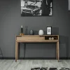 Console en bois 1 grand tiroir 1 niche L.130 cm - KASSIA