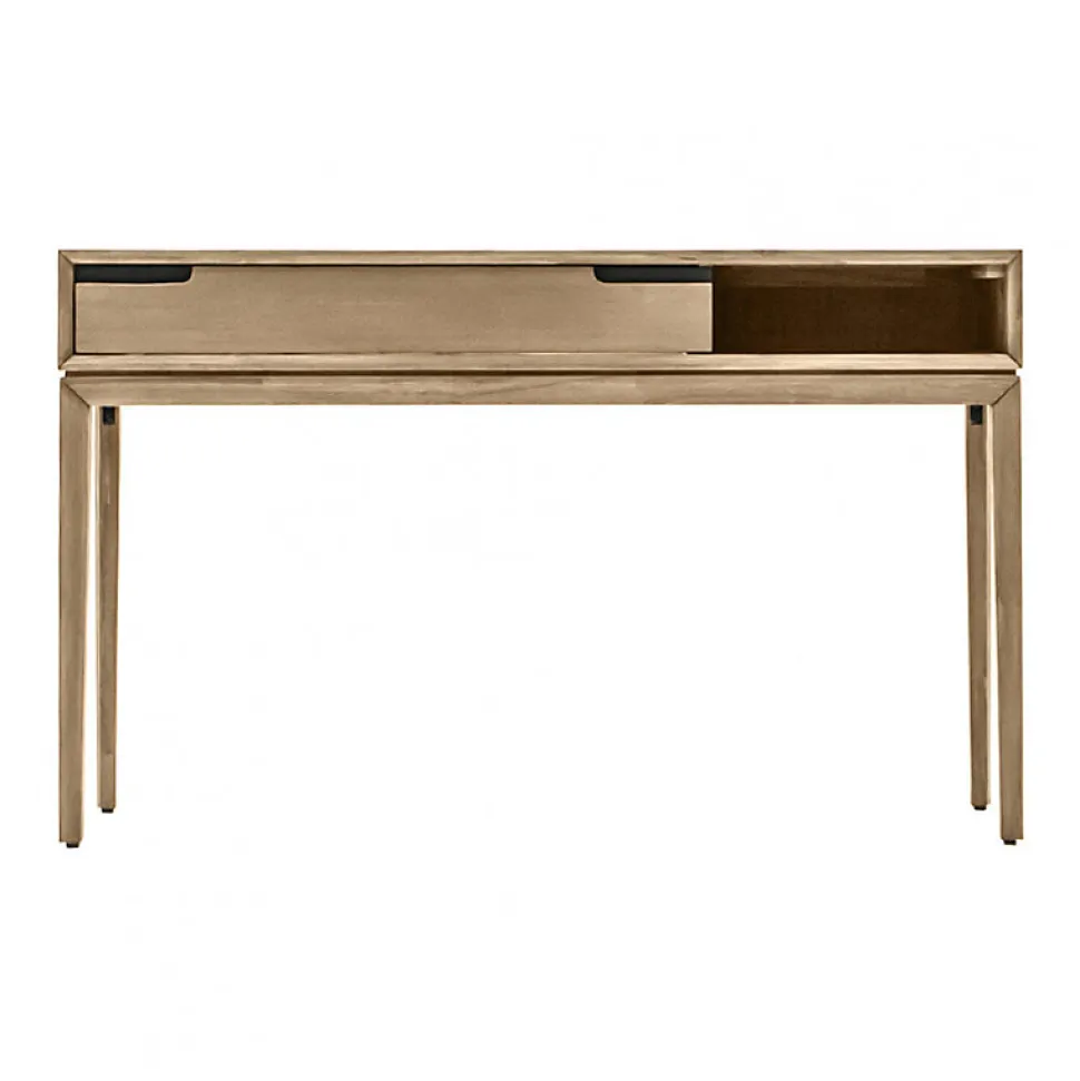Console en bois 1 grand tiroir 1 niche L.130 cm - KASSIA