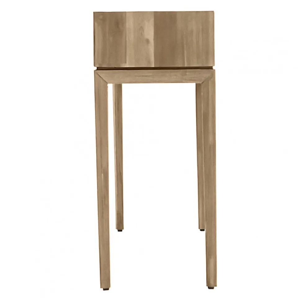 Console en bois 1 grand tiroir 1 niche L.130 cm - KASSIA