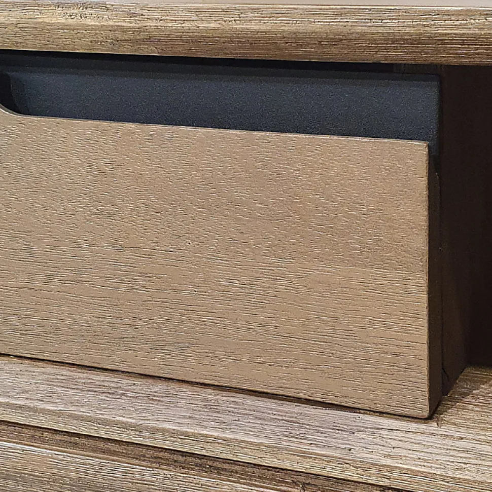 Console en bois 1 grand tiroir 1 niche L.130 cm - KASSIA