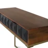 Console en bois de manguier et structure en fer