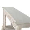 Console en bois manguier blanc vieilli