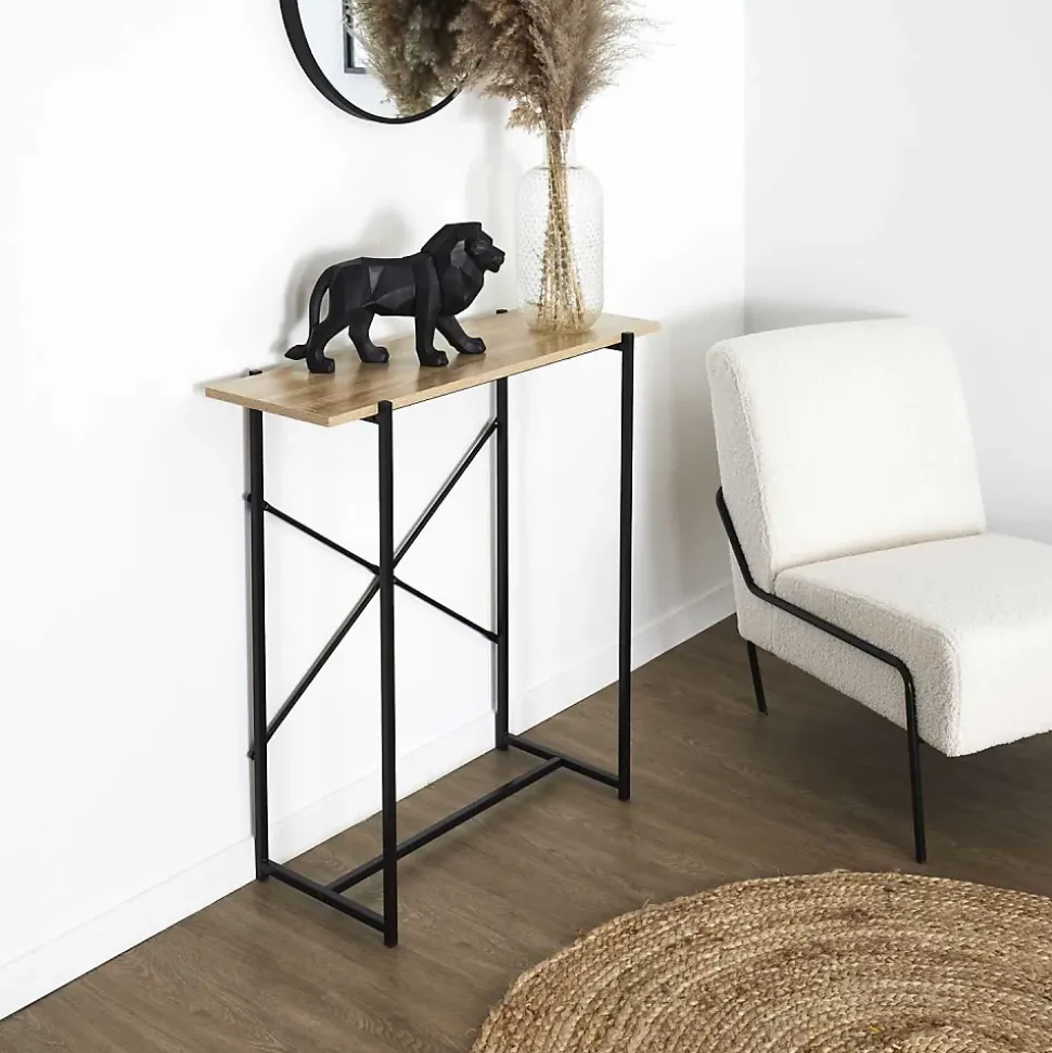 Console en mdf et métal Loka - Type: Console