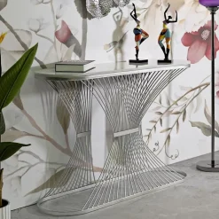 Console en métal Stripe 120x35x79 cm