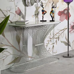 Console en métal Stripe 120x35x79 cm
