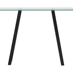 Console en verre et acier Horten