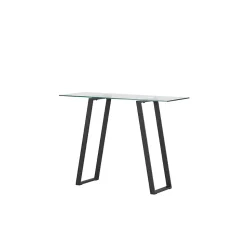 Console en verre et acier Horten