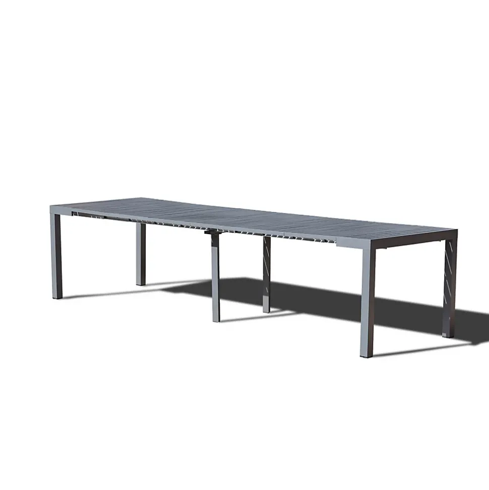 Console extensible 2 à 12 places en aluminium - OLHAO