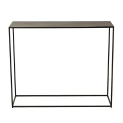 Console filaire rectangulaire métal noir