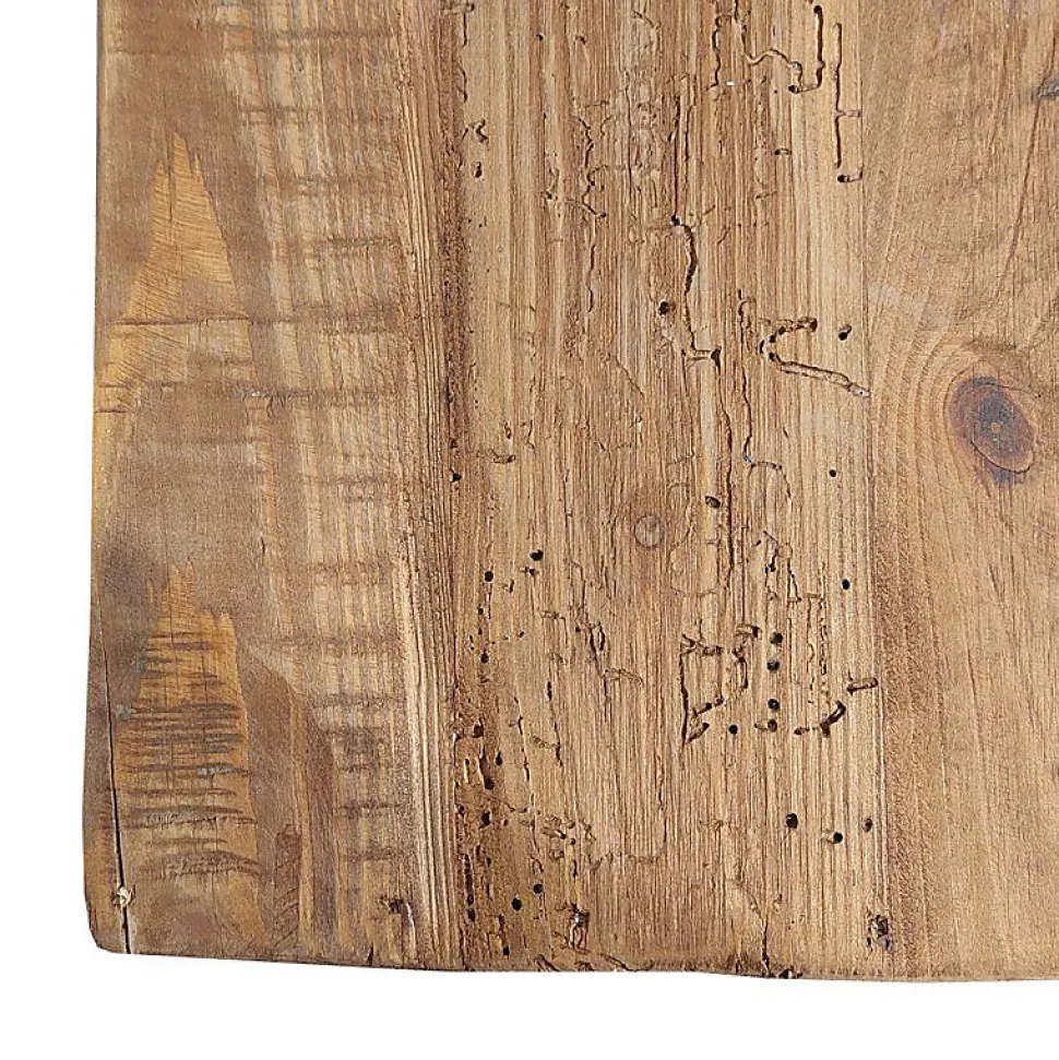 Console L. 100 cm en bois massif de pin recyclé 2 tiroirs - CHALET