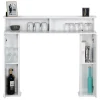 Console manteau de cheminée décorative avec rangements