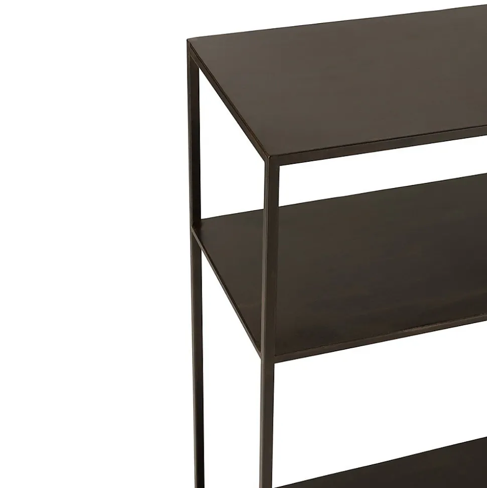 Console niveaux asymétriques en métal noir