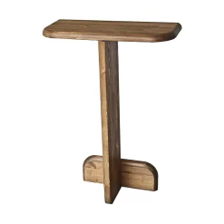 Console Pancarana, Table polyvalente, Armoire de rangement, Bureau du couloir, 80x25 h85 cm, Noyer