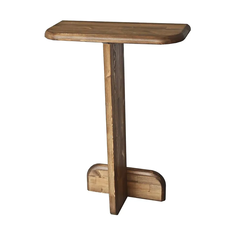 Console Pancarana, Table polyvalente, Armoire de rangement, Bureau du couloir, 80x25 h85 cm, Noyer